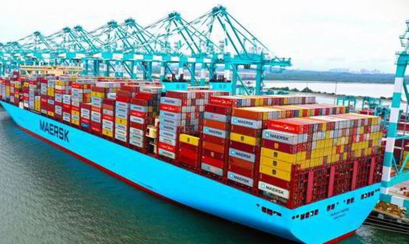 Maersk Containership Anchored Off Charleston After Cargo Fire