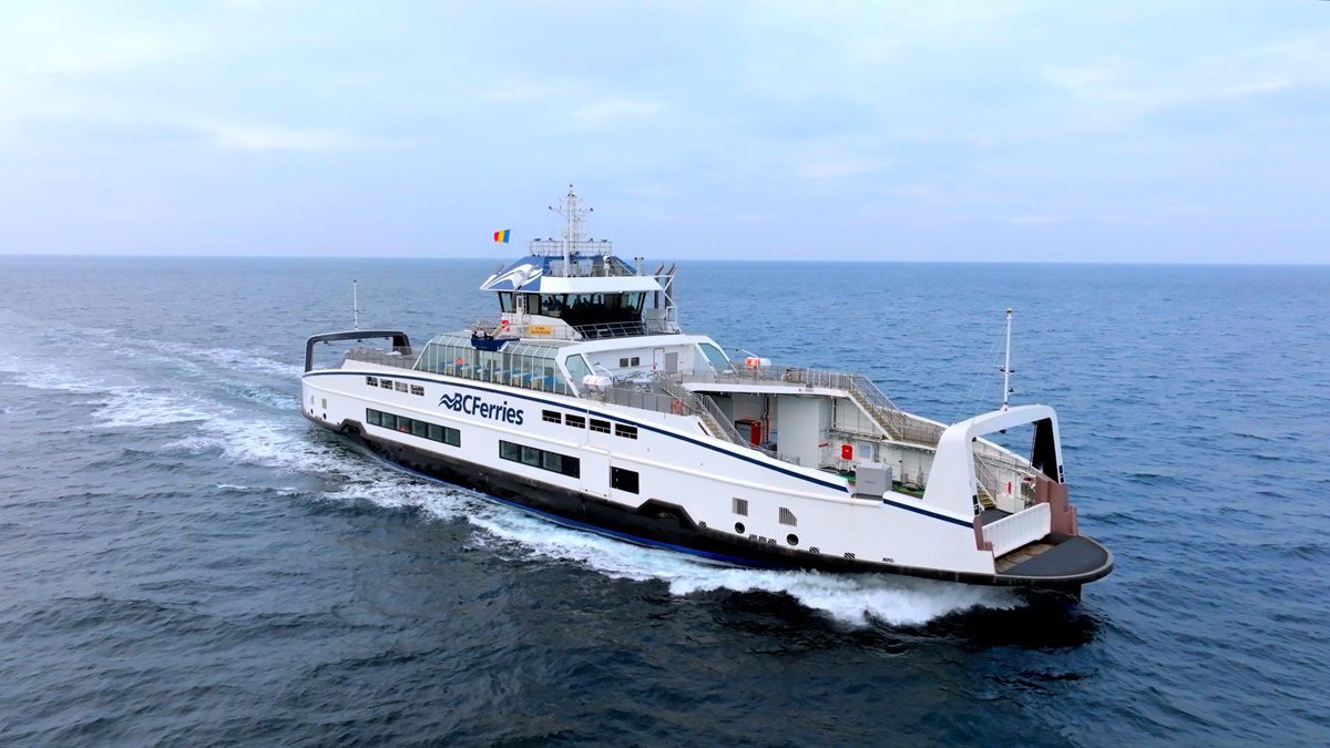 Damen announces successful sea trials for seventh BC Ferries’ Island Class