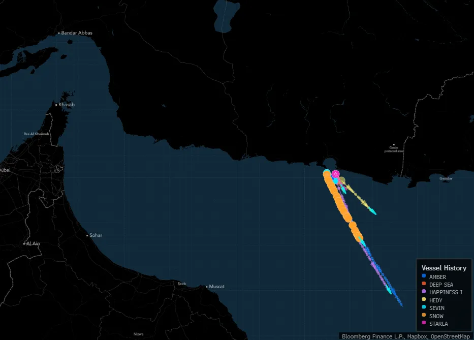 Iran Oil Surges as Seven Supertankers Sail After Blockade Lifts