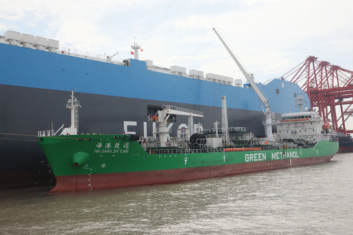 EUKOR Completes First Green Methanol Bunkering for New Shaper-Class Car Carrier in Shanghai
