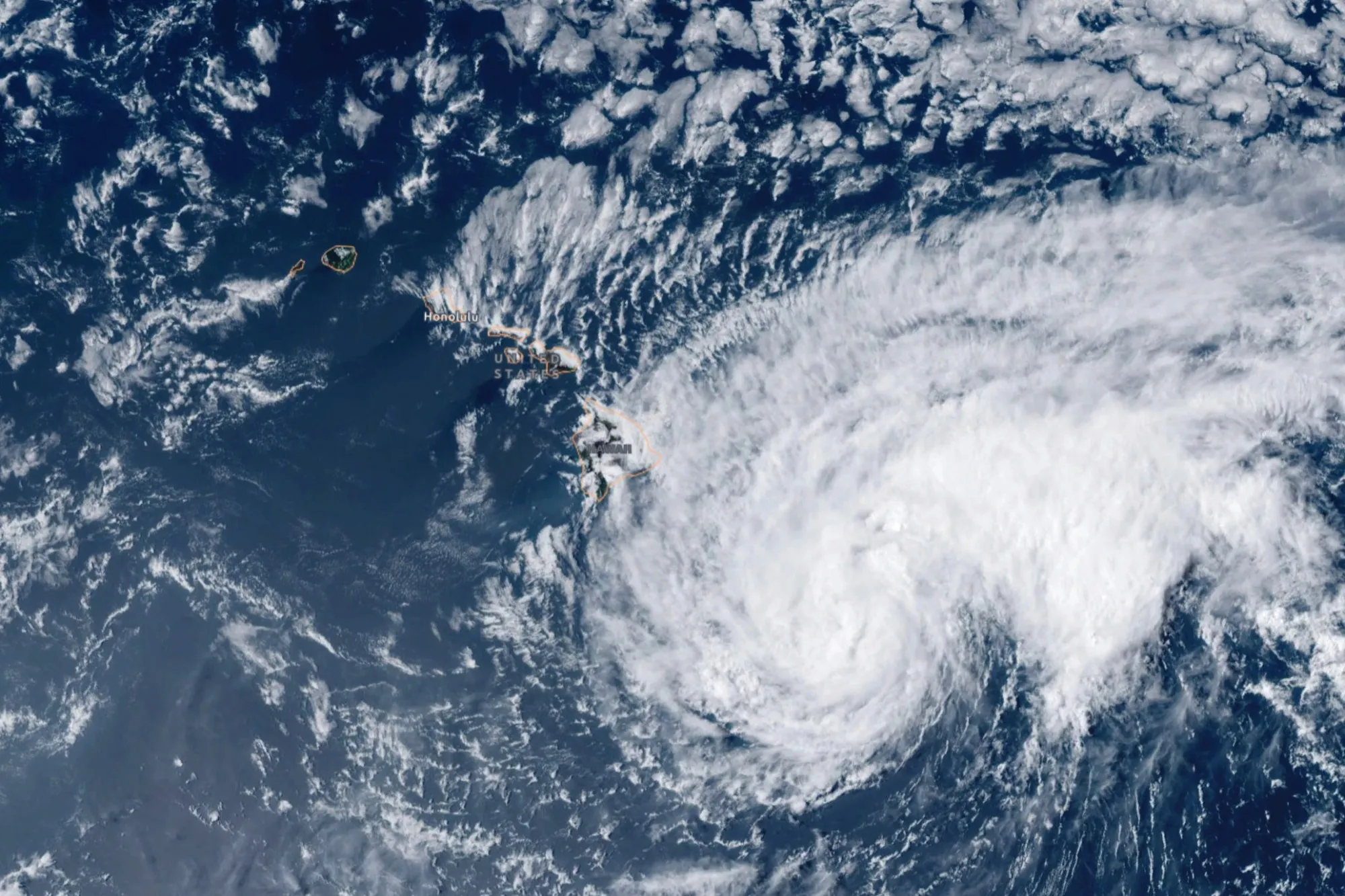 Hawaii Faces Rare Hurricane Strike Threatening Flooding Rain