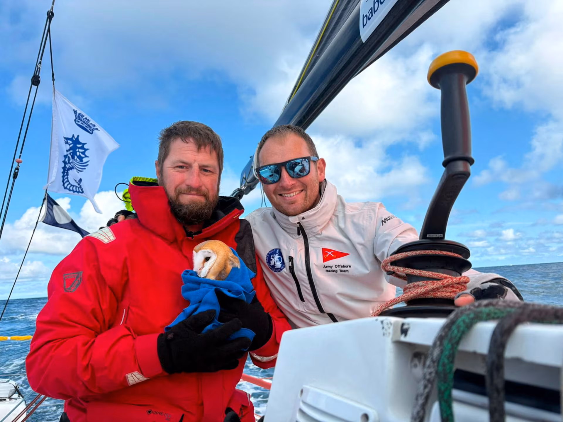 British Army Sailors Rescue Exhausted Owl 70 Miles Out To Sea